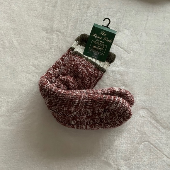 Woolrich John Rich & Bros Cable Knit Slipper Socks - Picture 2 of 7